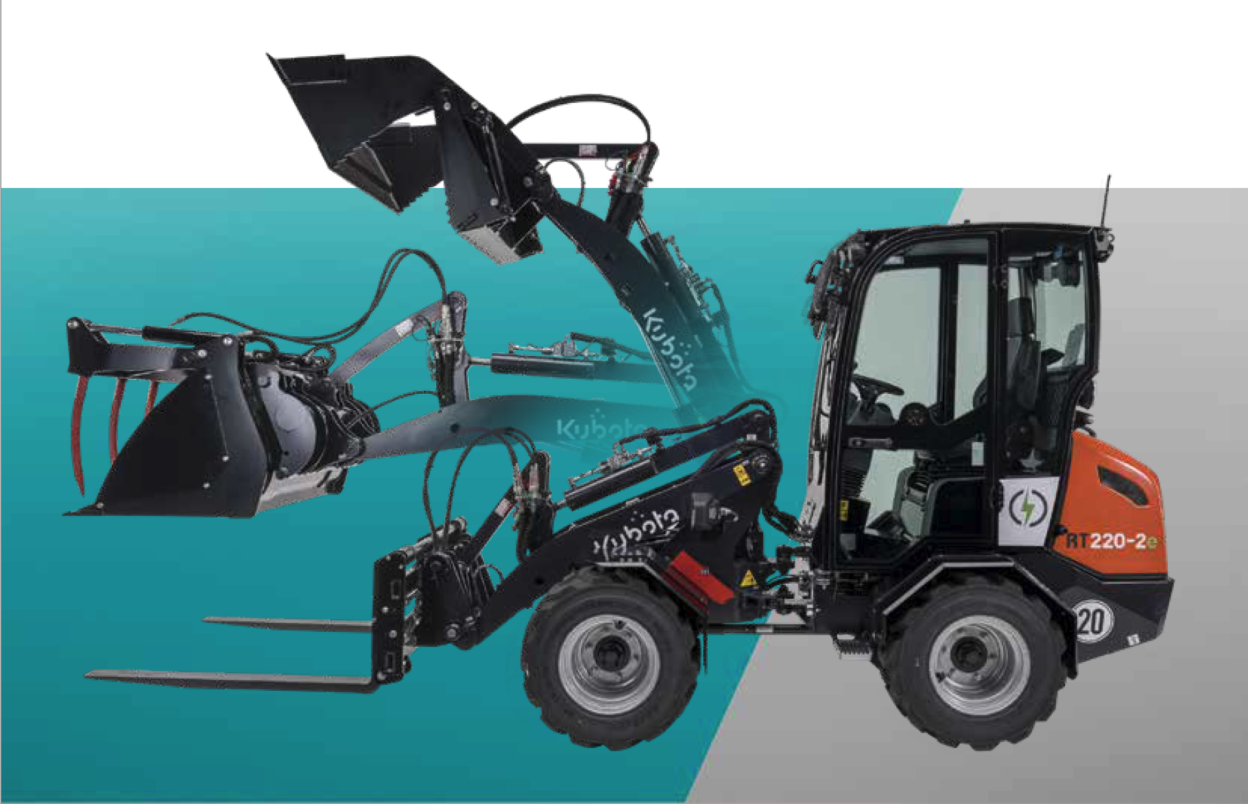 Kubota  Chargeuses sur pneus compactes électriques - KUBOTA GROUP  SOLUTIONS HUB