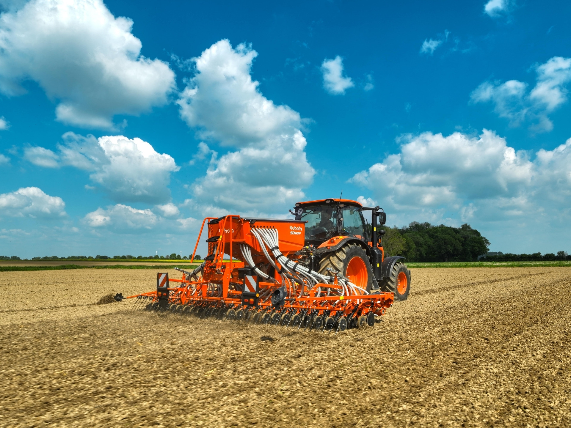 Kubota SD1601F in a dry field